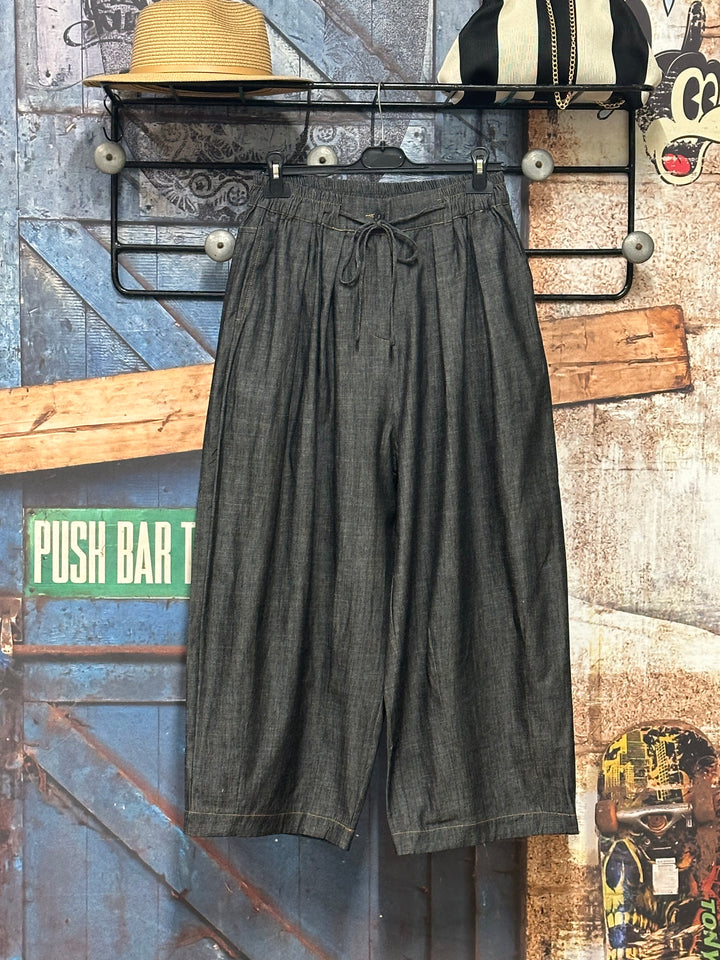 Pantalon large 7/8 "Levi" taille élastique (40/44)