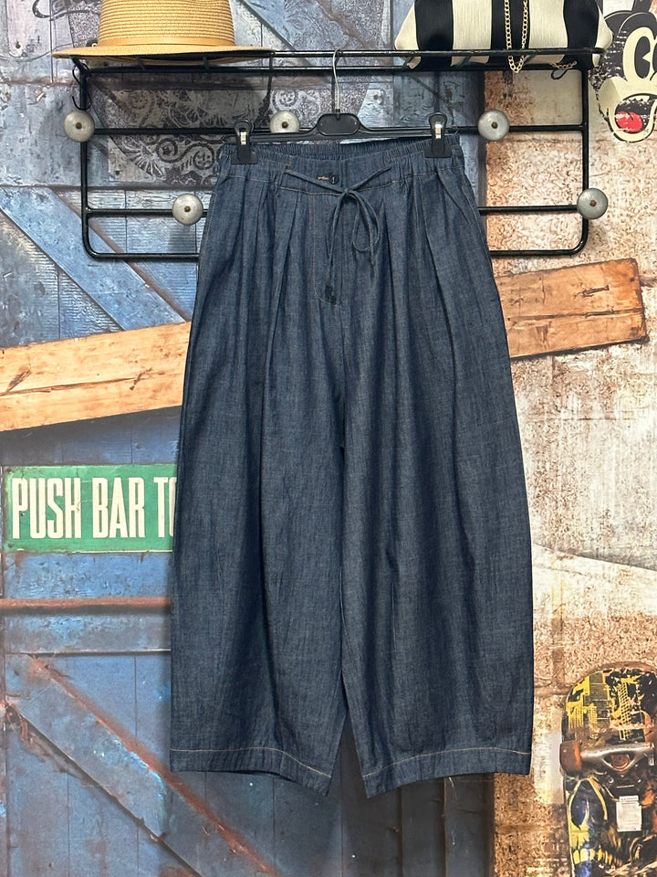 Pantalon large 7/8 "Levi" taille élastique (40/44)