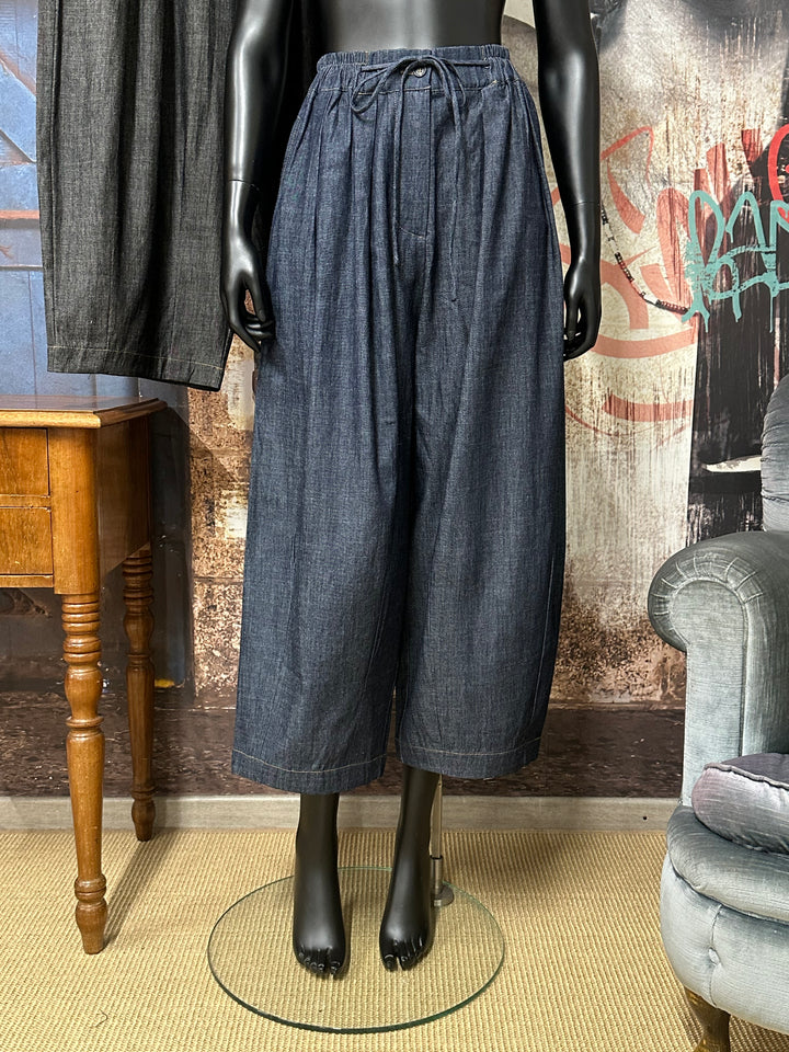 Pantalon large 7/8 "Levi" taille élastique (40/44)