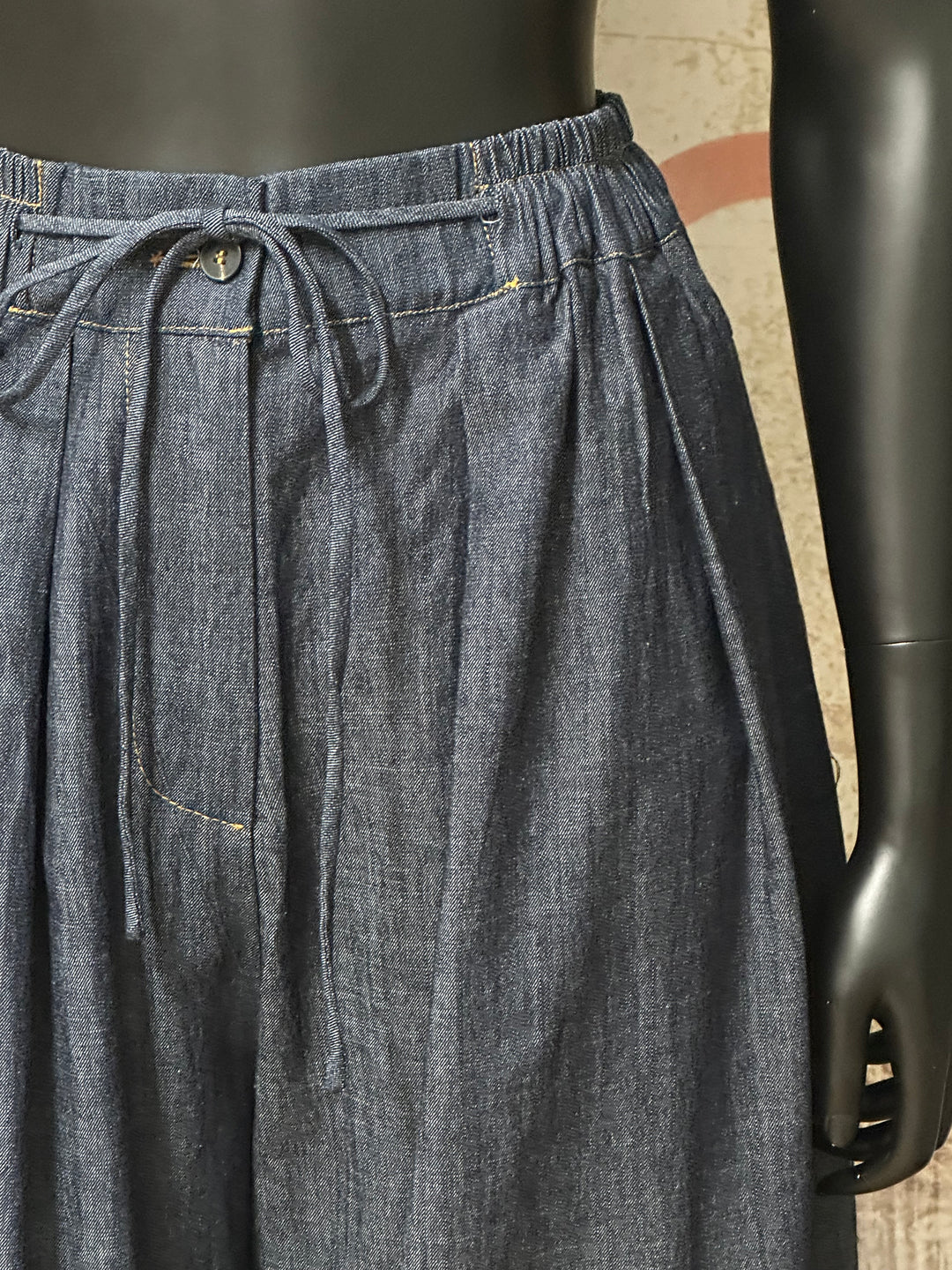 Pantalon large 7/8 "Levi" taille élastique (40/44)