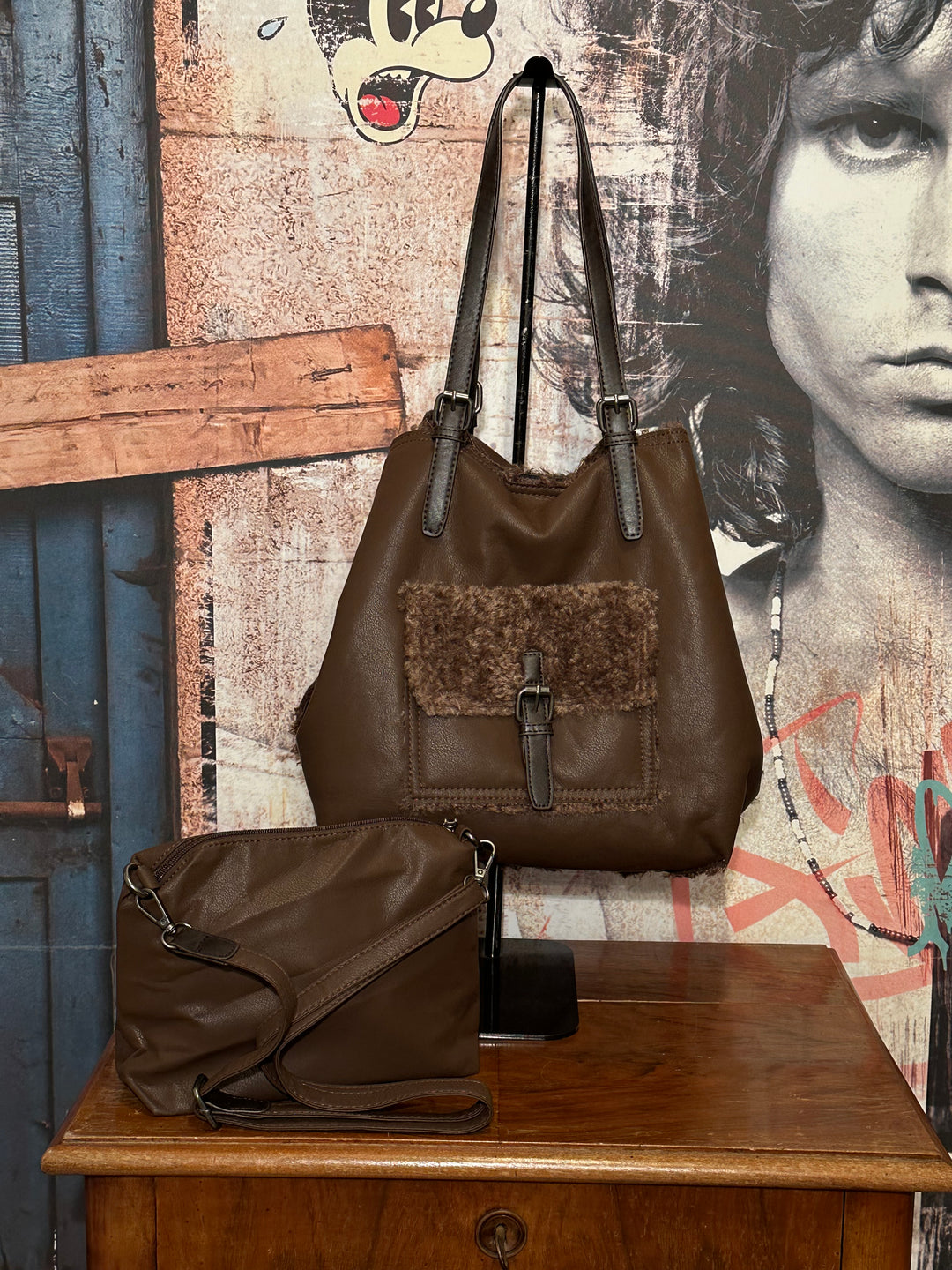 Duo "sacs assortis" en similicuir