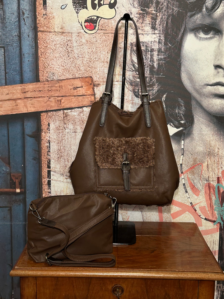Duo "sacs assortis" en similicuir