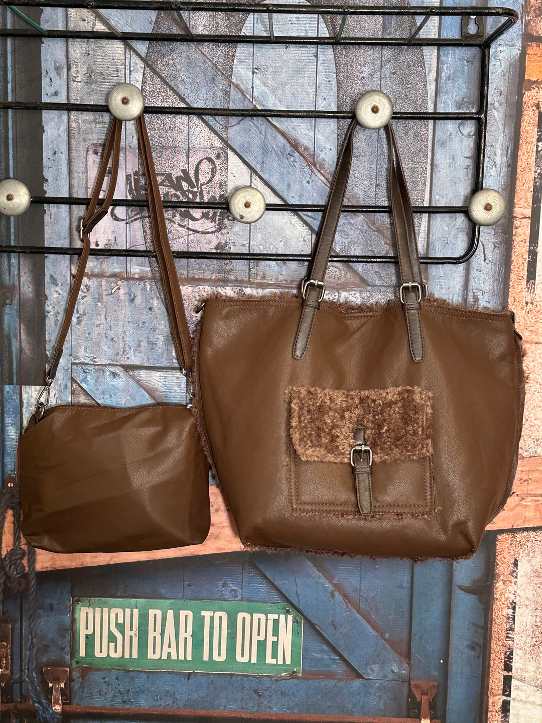 Duo "sacs assortis" en similicuir