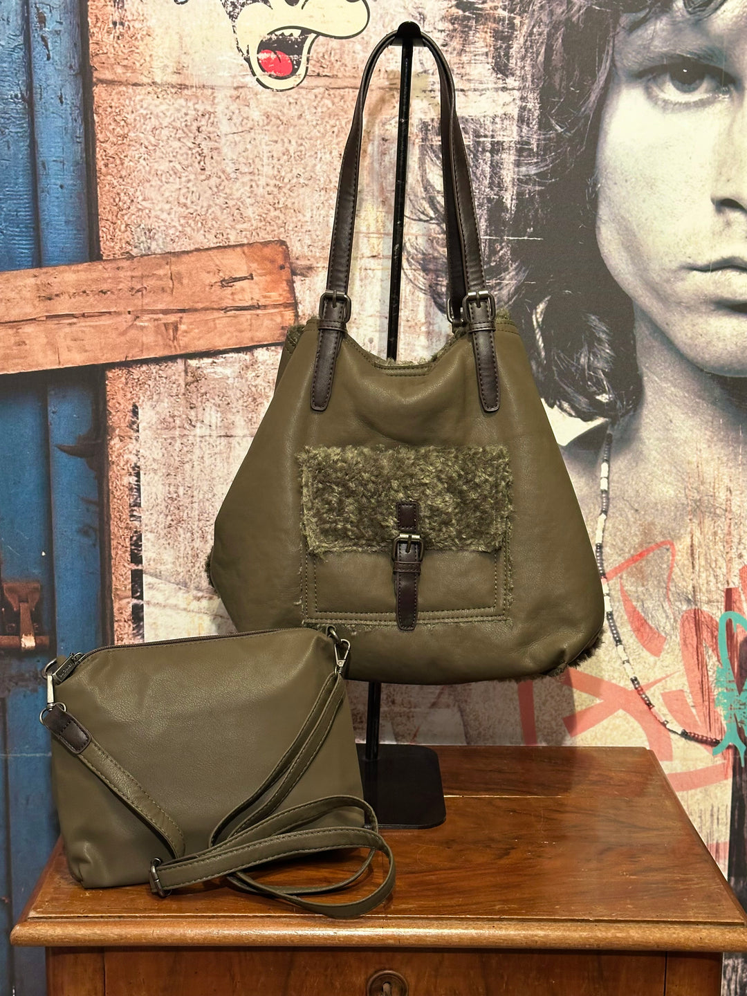 Duo "sacs assortis" en similicuir