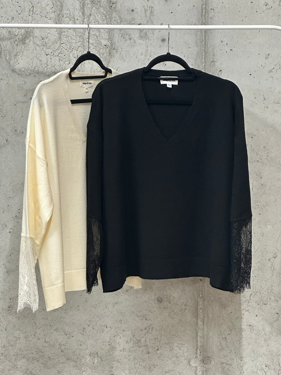 Pull manches dentelle "Antoine" (40/42 et 44/46 )
