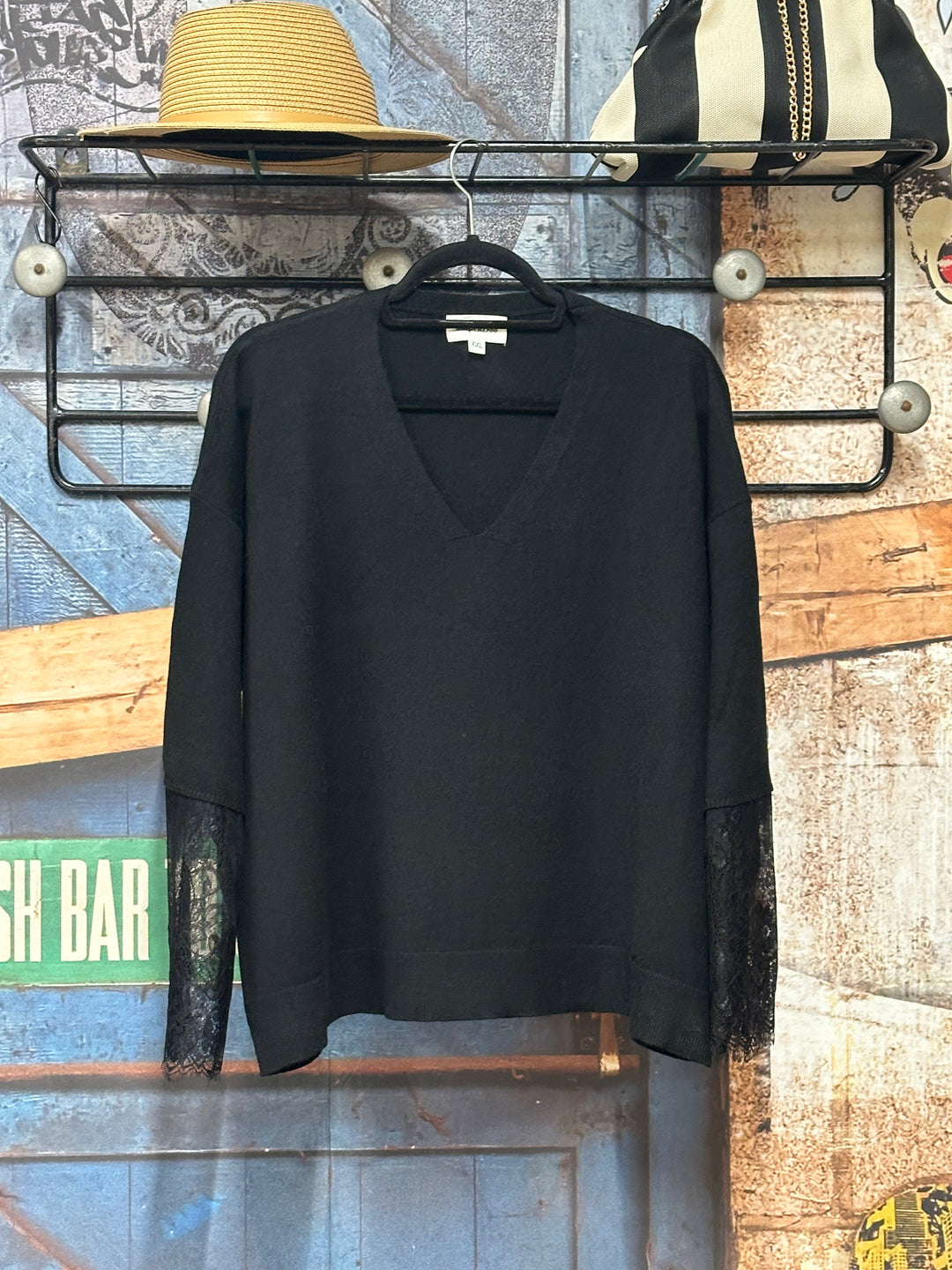 Pull manches dentelle "Antoine" (40/42 et 44/46 )