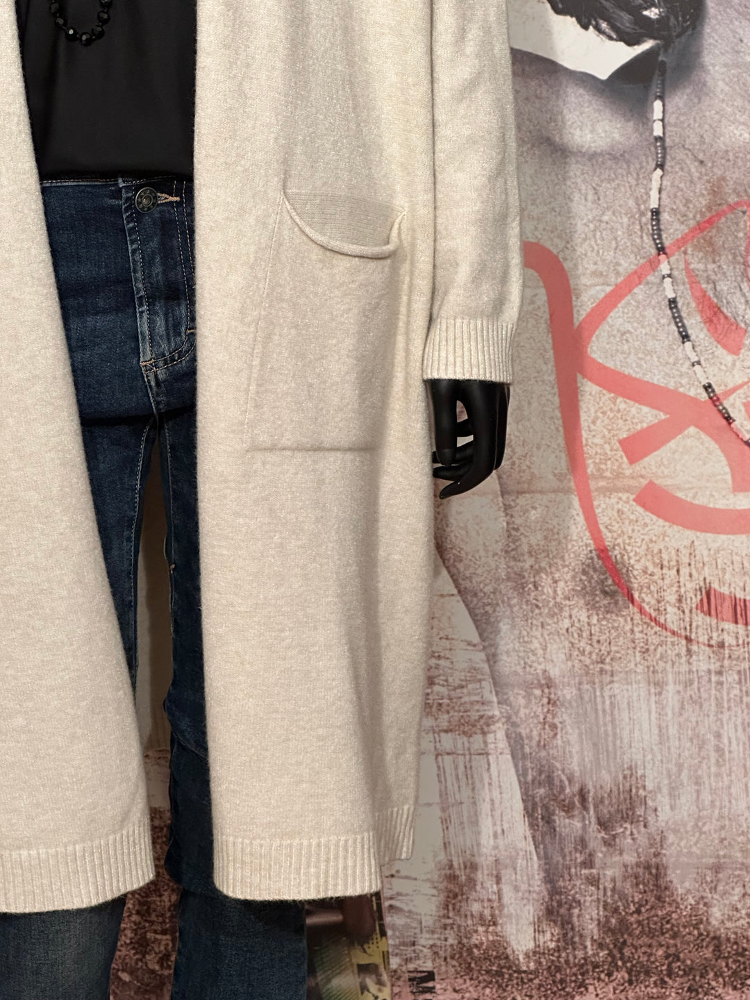 Gilet uni long (38/44)