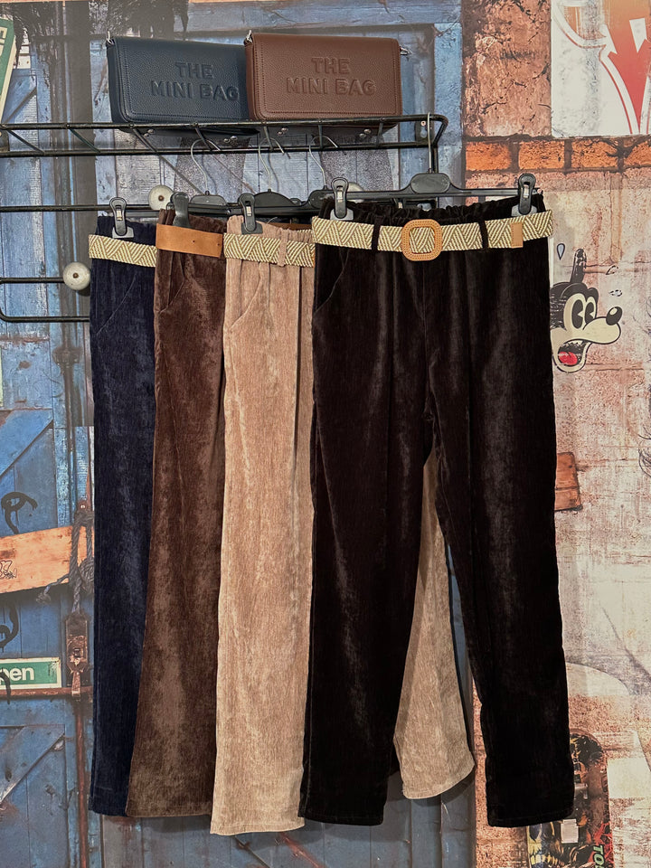 Pantalon en velours tendance et décontracté (38/44) MADE IN 🇮🇹