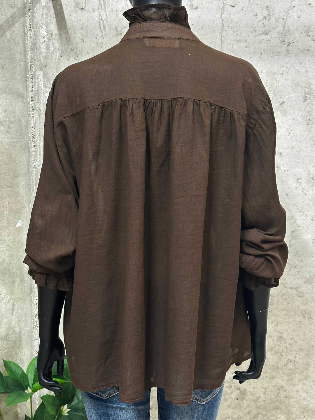 Blouse "Jeanne" (42/46) 100% voile de coton MADE IN ITALY