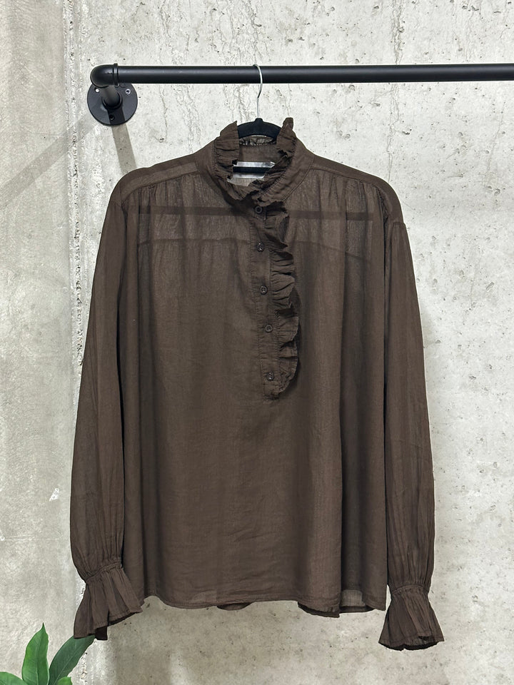 Blouse "Jeanne" (42/46) 100% voile de coton MADE IN ITALY