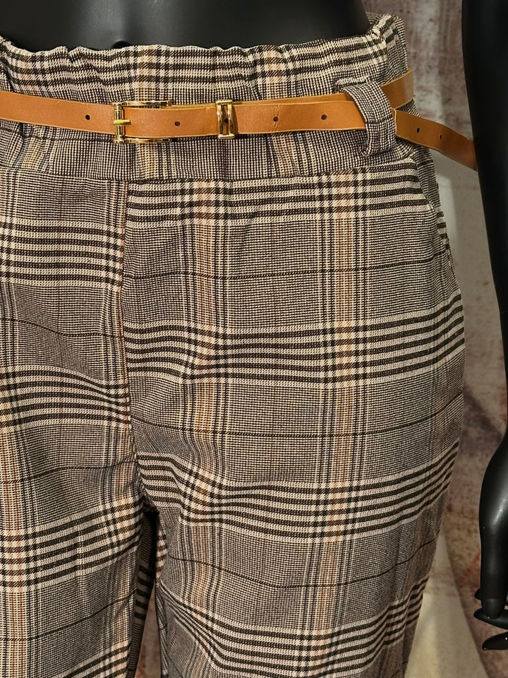 Pantalon chic motif à carreaux (44 ➡️ 50) MADE IN 🇮🇹