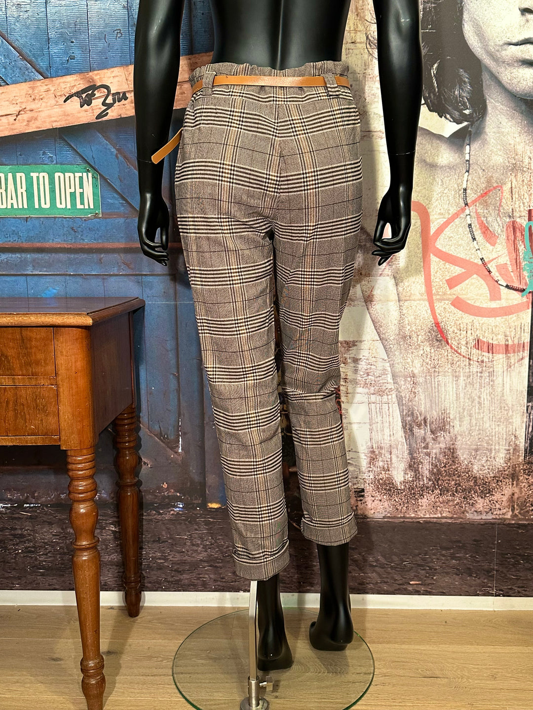 Pantalon chic motif à carreaux (44 ➡️ 50) MADE IN 🇮🇹