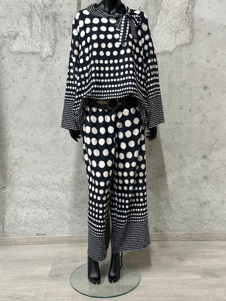 Ensemble blouse &amp; pantalon "Sophia" (42/46) MADE IN ITALY