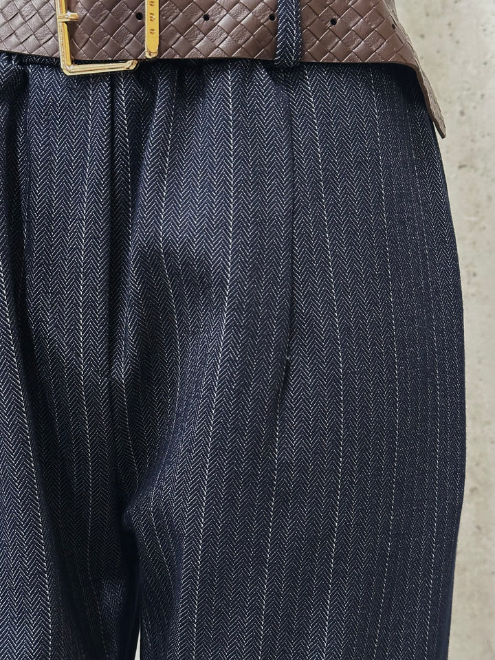 Ensemble tailleur motif chevrons "Gauthier" (42/46) MADE IN ITALY