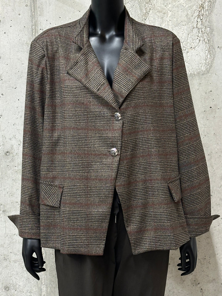 Veste blazer à carreaux "Amélia" (42/46) MADE IN ITALY