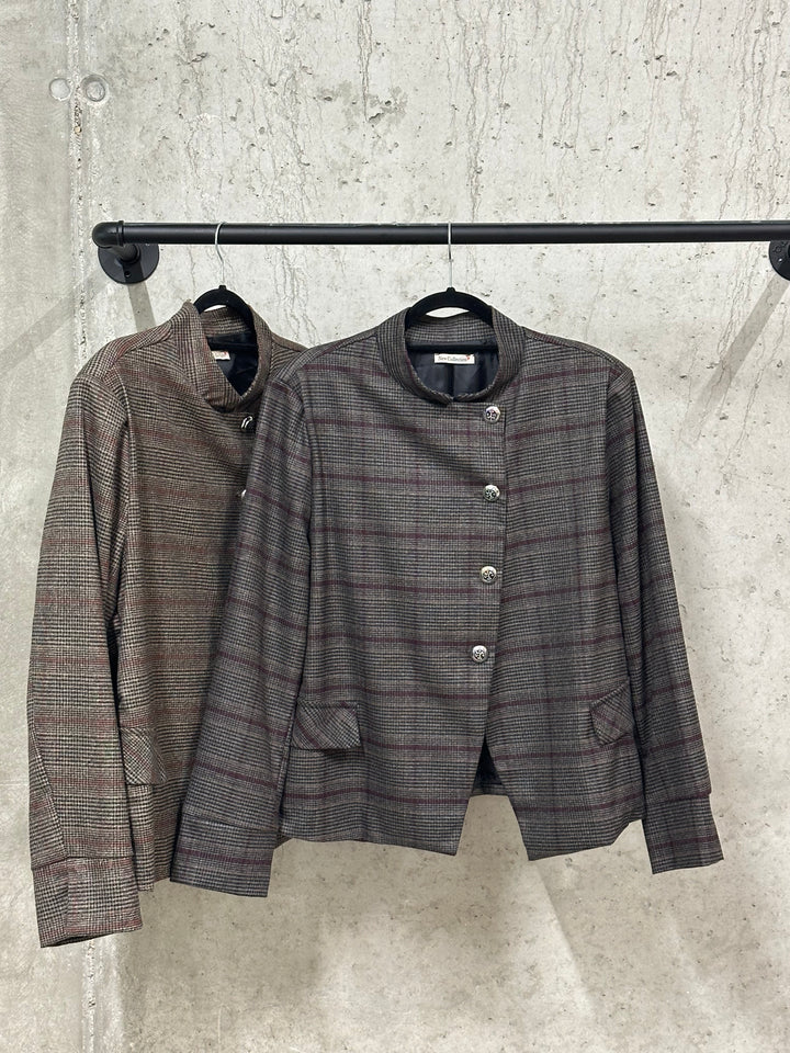 Veste blazer à carreaux "Amélia" (42/46) MADE IN ITALY