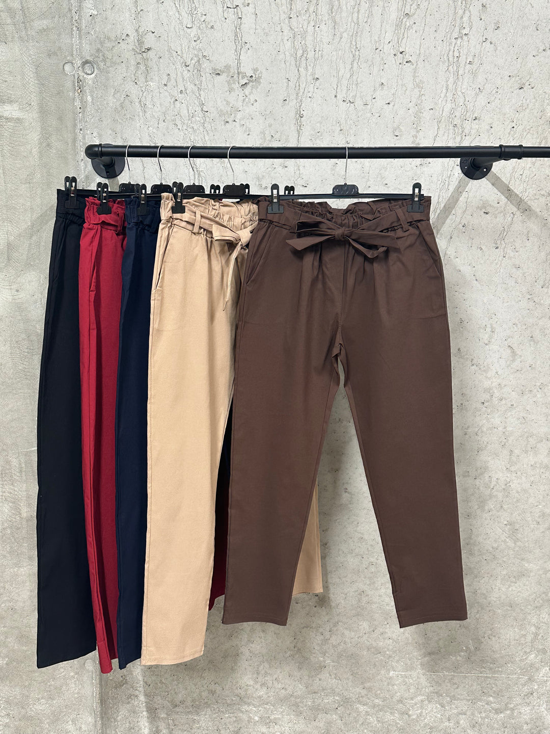 Pantalon/jogg "Marcus" taille élastique et noeud (42/46) MADE IN ITALY