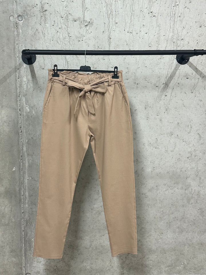 Pantalon/jogg "Marcus" taille élastique et noeud (42/46) MADE IN ITALY