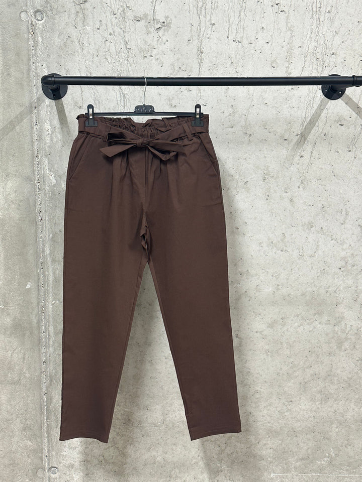 Pantalon/jogg "Marcus" taille élastique et noeud (42/46) MADE IN ITALY