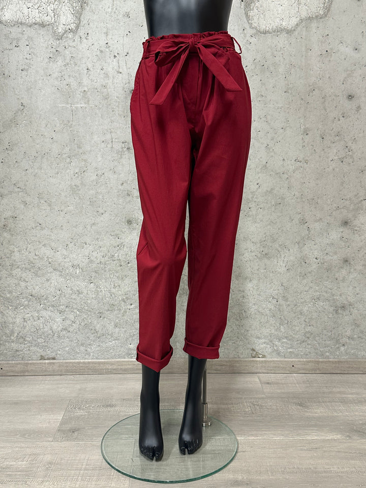 Pantalon/jogg "Marcus" taille élastique et noeud (42/46) MADE IN ITALY