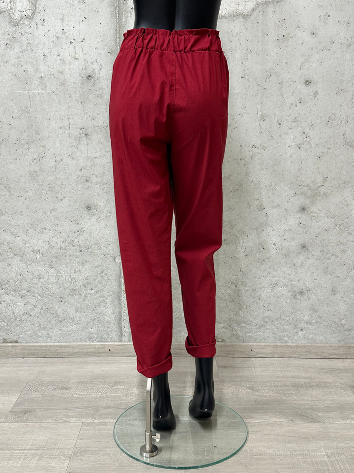 Pantalon/jogg "Marcus" taille élastique et noeud (42/46) MADE IN ITALY