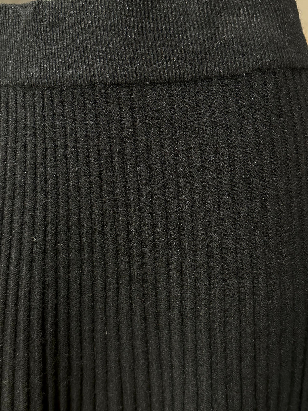 Faltenrock mit elastischer Taille schwarz (36/40)