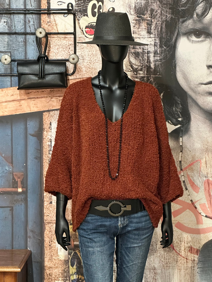 Oversize-Bouclé-Pullover (38/44) MADE IN 🇮🇹