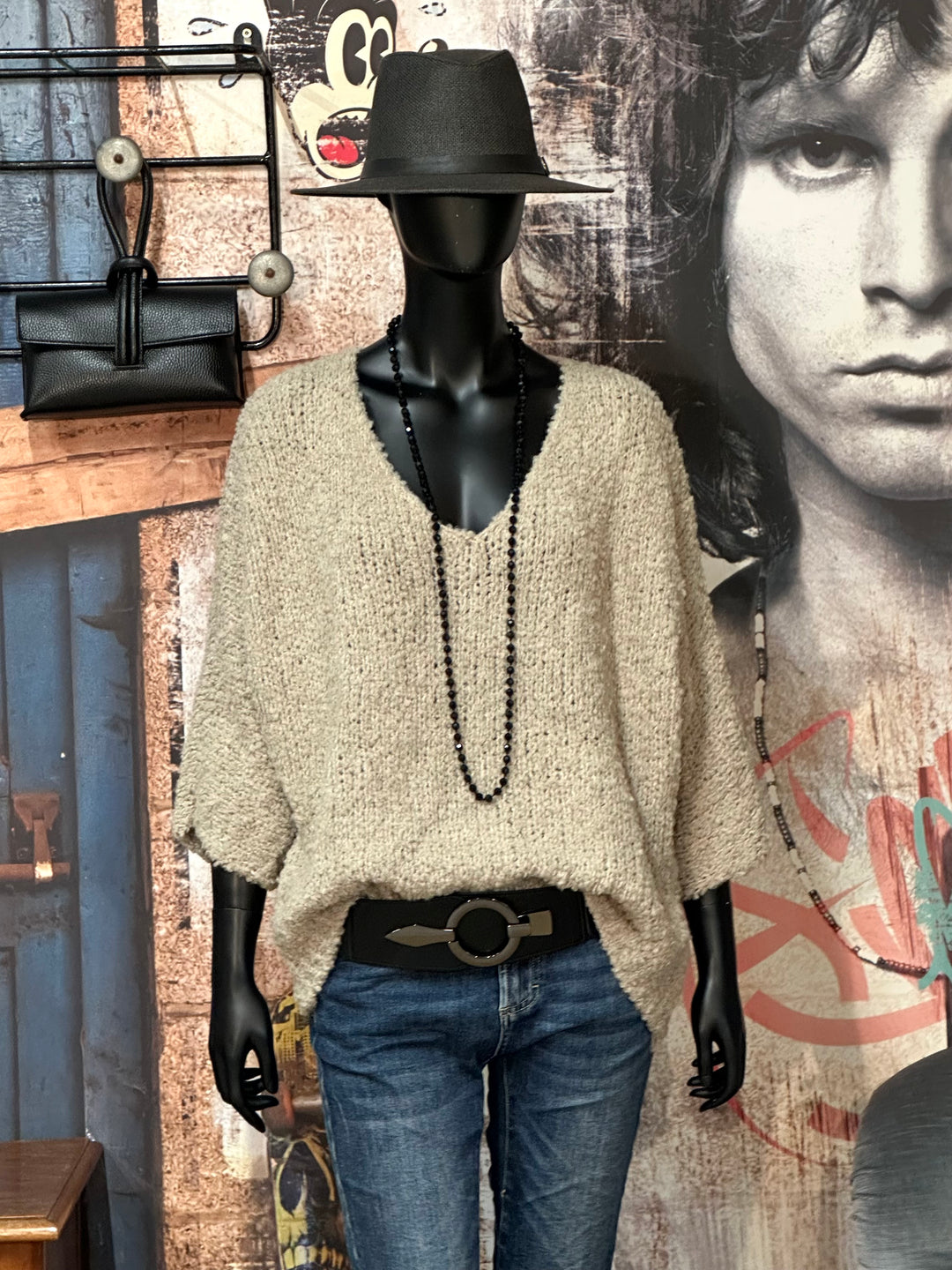 Oversize-Bouclé-Pullover (38/44) MADE IN 🇮🇹