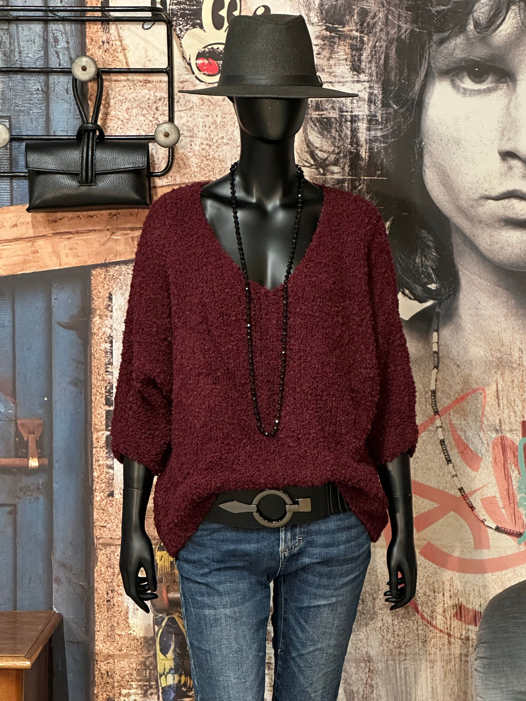 Oversize-Bouclé-Pullover (38/44) MADE IN 🇮🇹