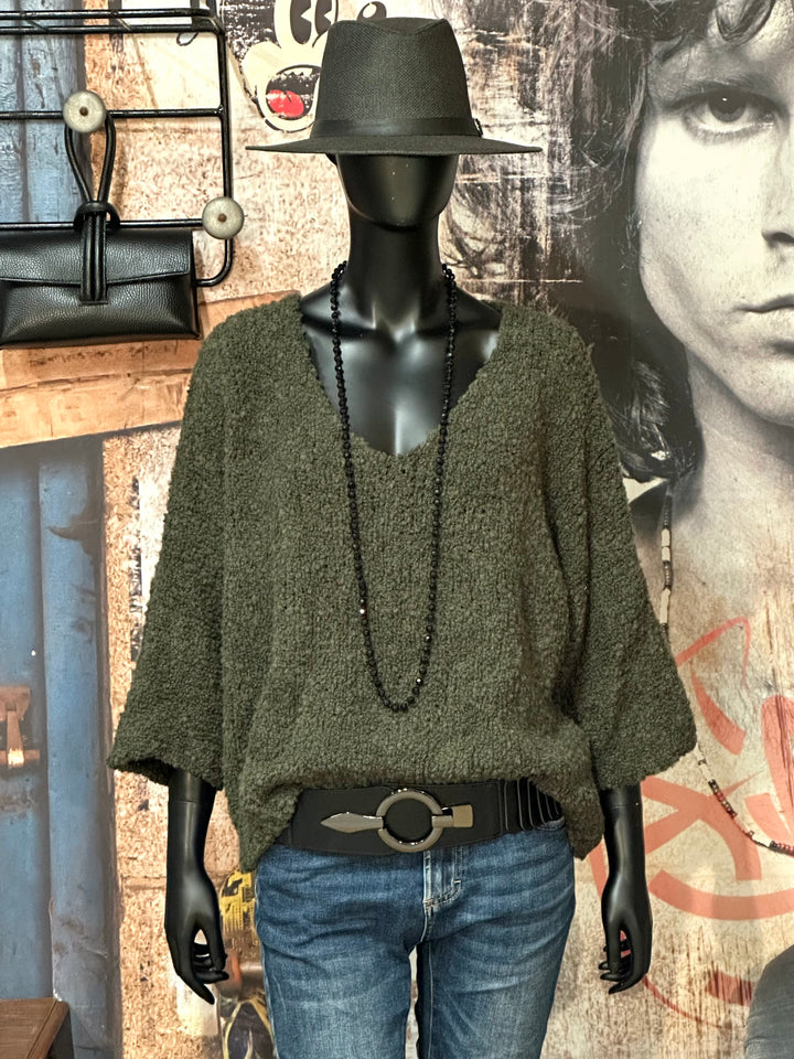 Oversize-Bouclé-Pullover (38/44) MADE IN 🇮🇹