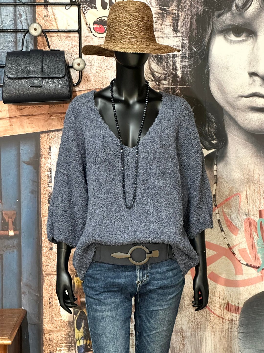 Oversize-Bouclé-Pullover (38/44) MADE IN 🇮🇹