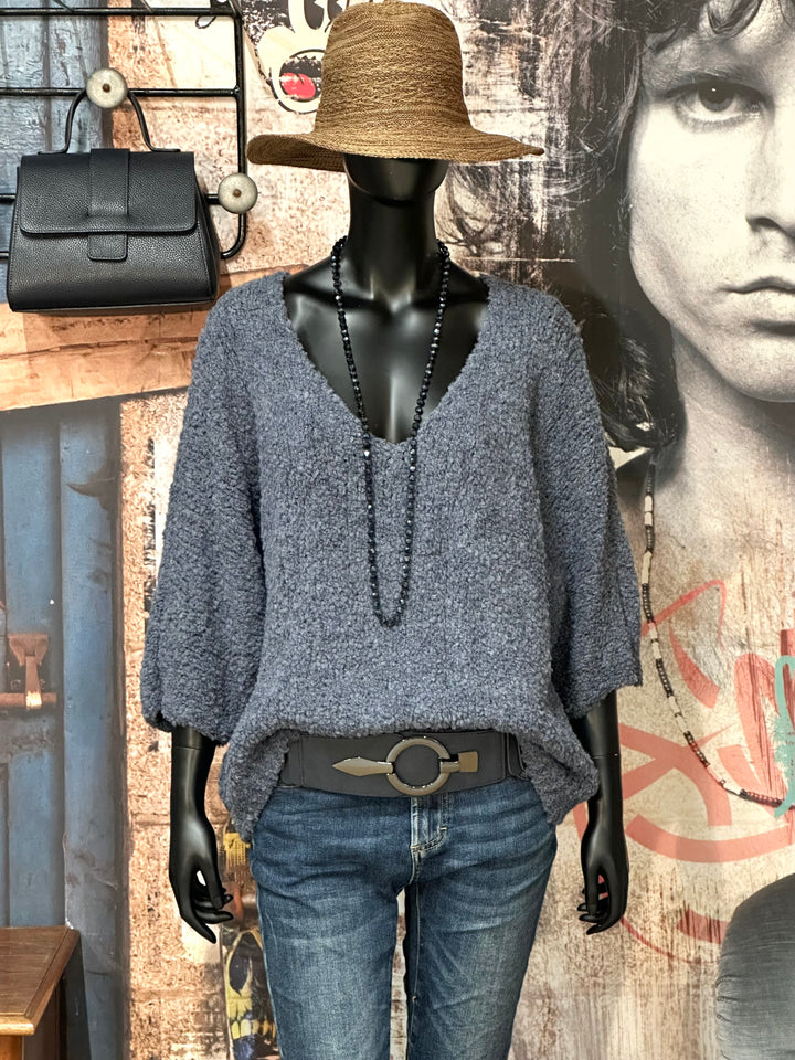 Oversize-Bouclé-Pullover (38/44) MADE IN 🇮🇹