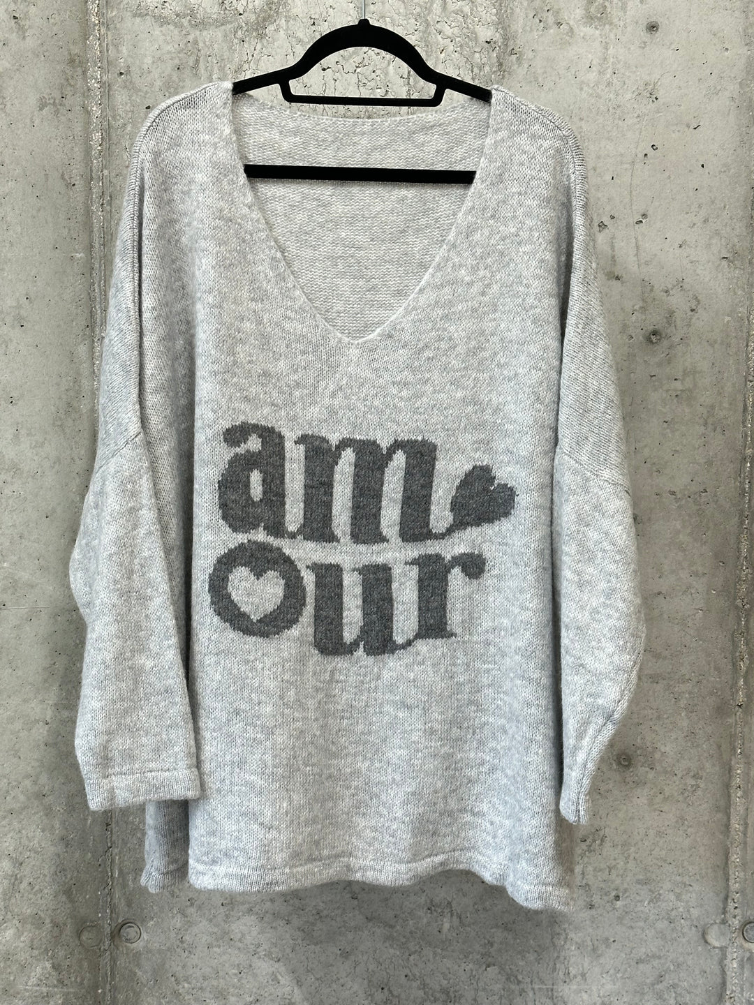 Oversize-Strickpullover "Amour" (44/50) MADE IN 🇮🇹