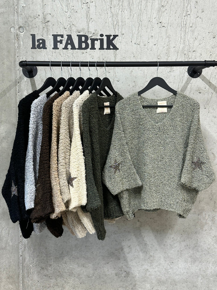 Pull bouclette "Odile" (38/44) MADE IN ITALY