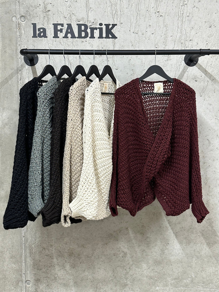 Pull /boléro croisé "Orianne" (38/48) MADE IN ITALY