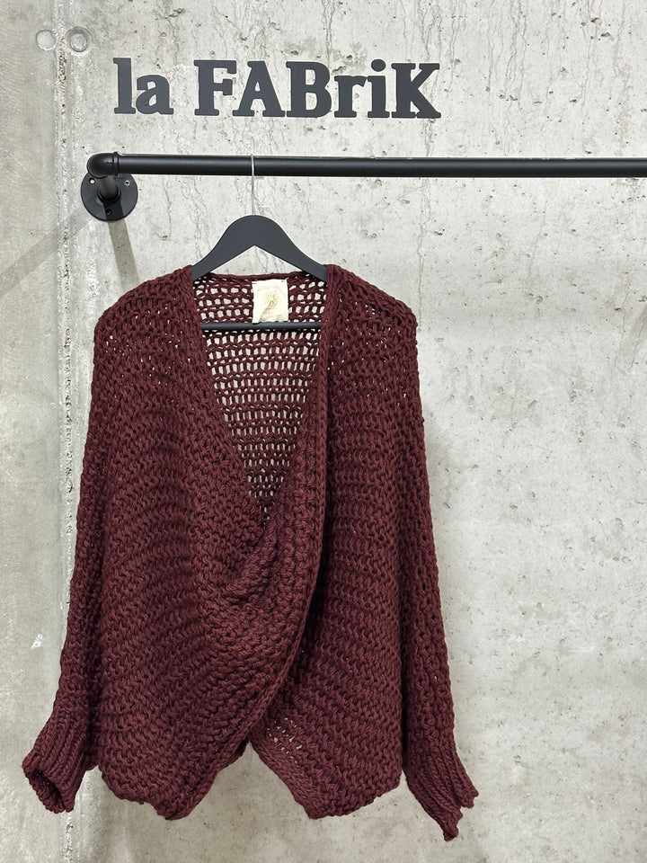 Pull /boléro croisé "Orianne" (38/48) MADE IN ITALY
