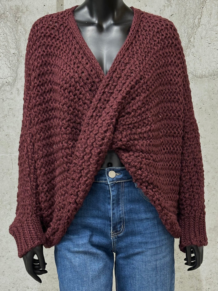 Pull /boléro croisé "Orianne" (38/48) MADE IN ITALY