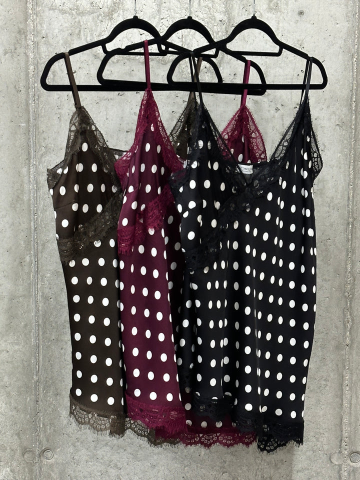 Asymmetrisches gepunktetes Caraco aus Seide & Viskose (42/46) MADE IN 🇮🇹