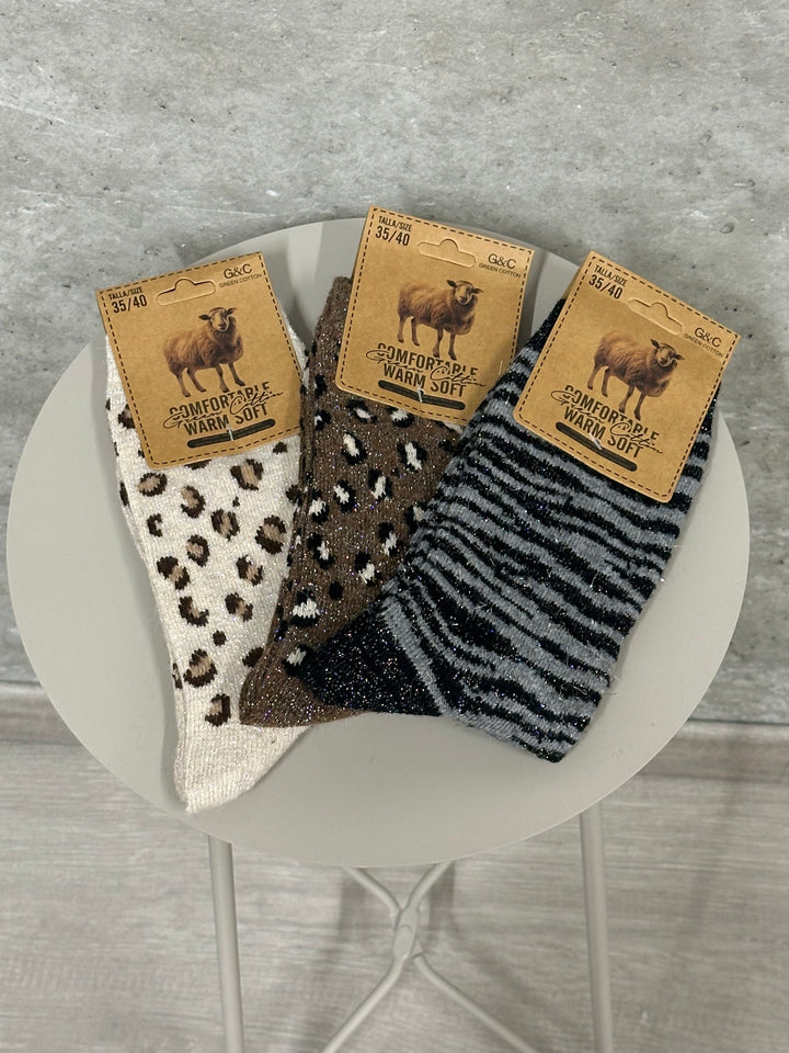 Trio de chaussettes "Aya" douce &amp; scintillante