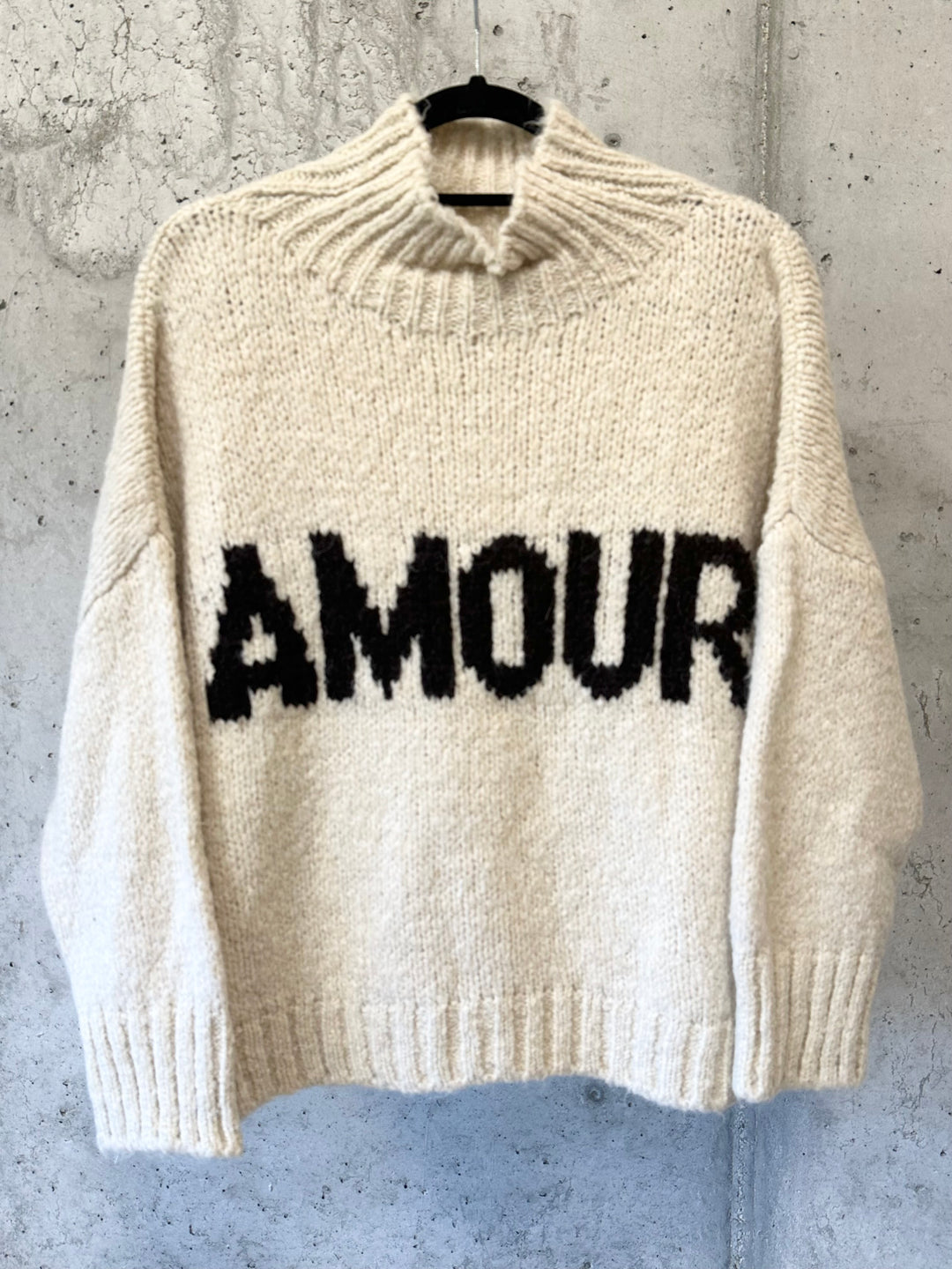 Strickpullover "AMOUR" Schornsteinkragen (38/42) MADE IN 🇮🇹