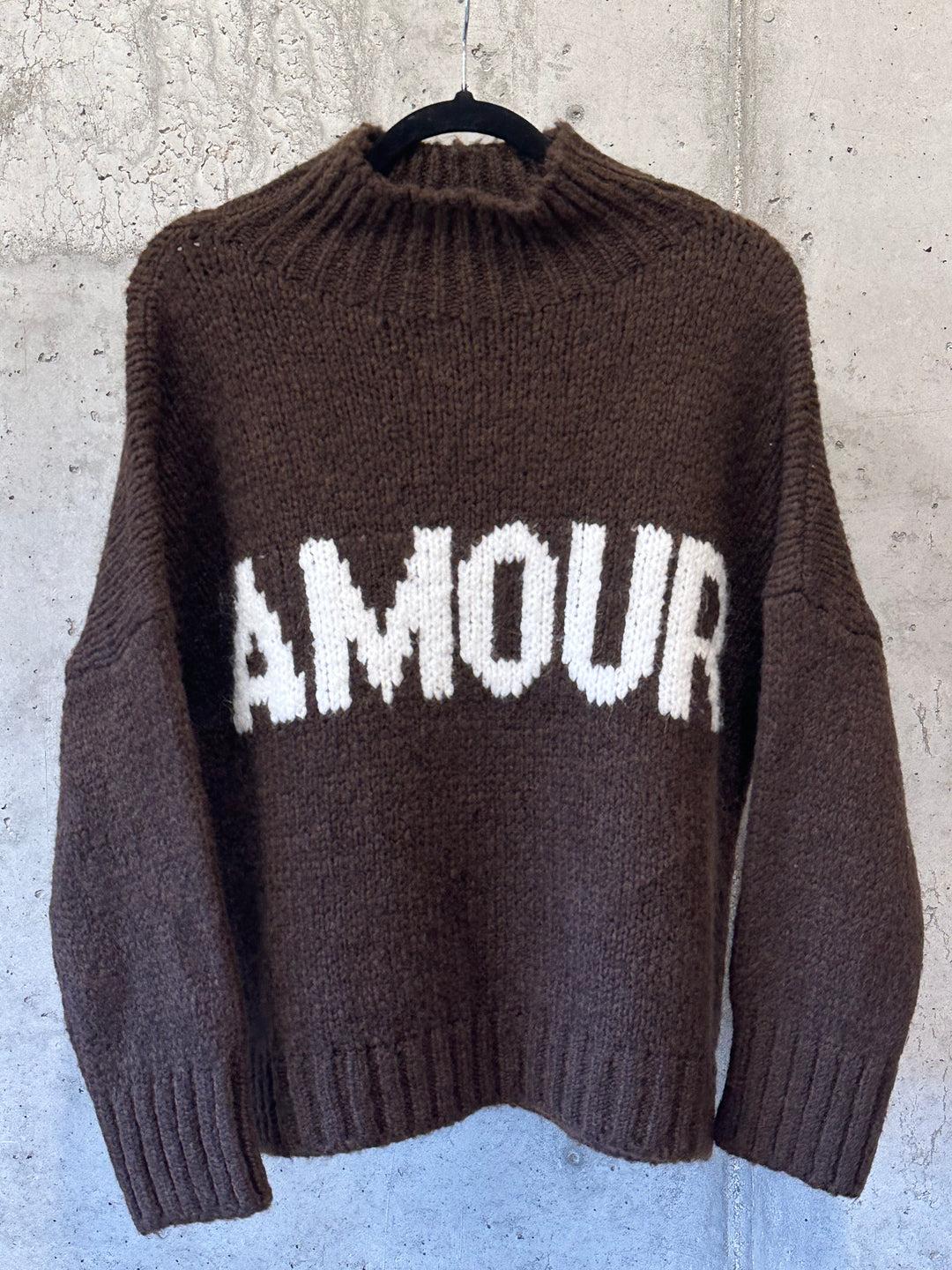 Strickpullover "AMOUR" Schornsteinkragen (38/42) MADE IN 🇮🇹