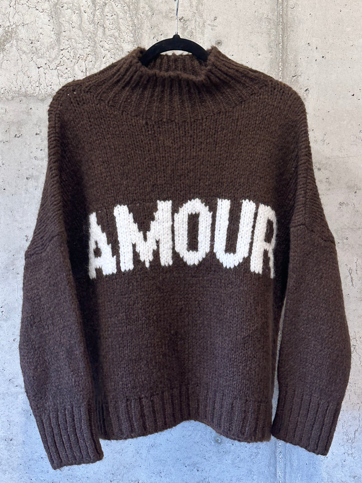 Strickpullover "AMOUR" Schornsteinkragen (38/42) MADE IN 🇮🇹