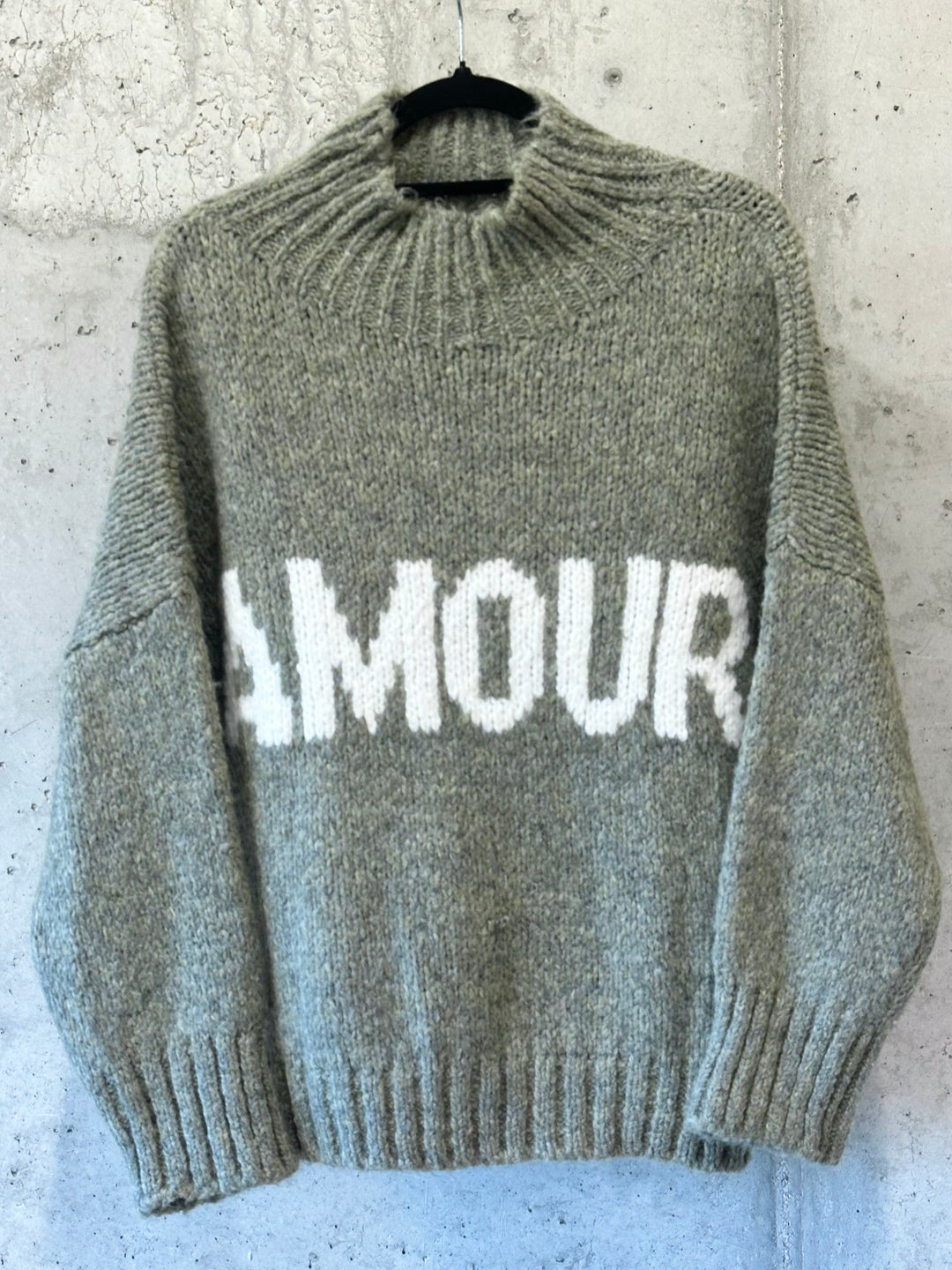 Strickpullover "AMOUR" Schornsteinkragen (38/42) MADE IN 🇮🇹