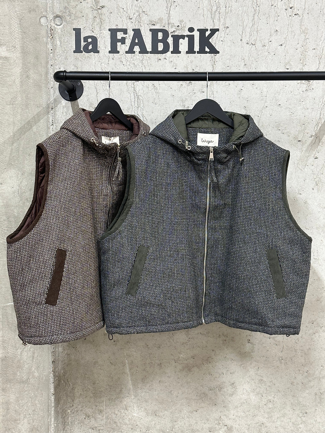 Gilet à capuche "Axel" motif chevron (40/44)