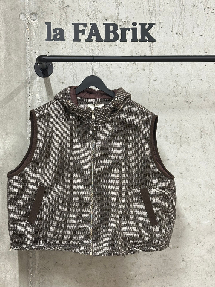 Gilet à capuche "Axel" motif chevron (40/44)