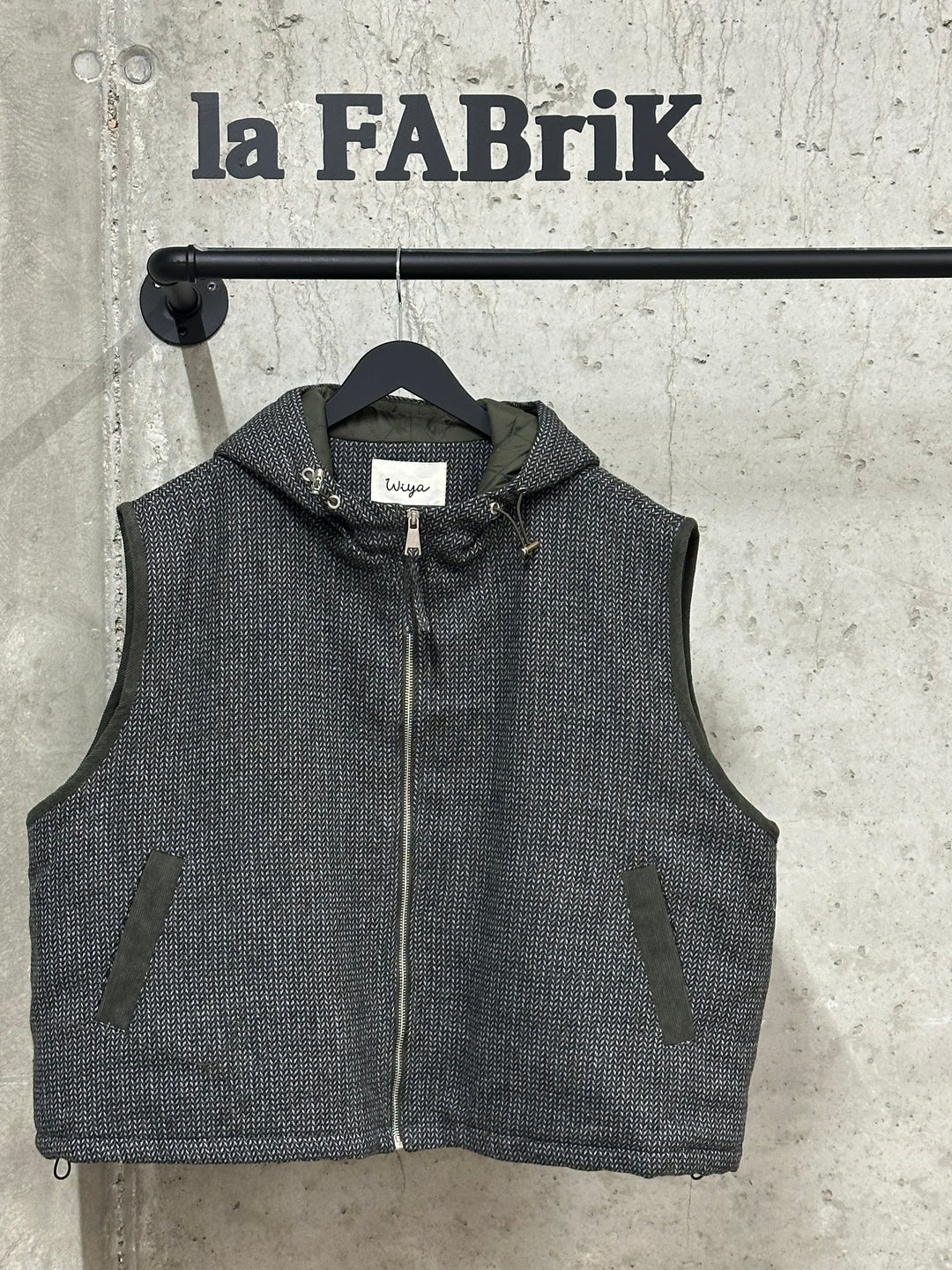 Gilet à capuche "Axel" motif chevron (40/44)