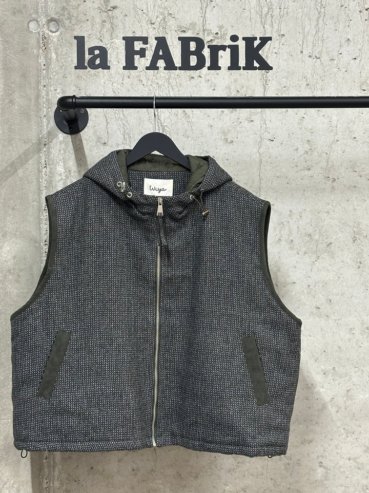 Gilet à capuche "Axel" motif chevron (40/44)