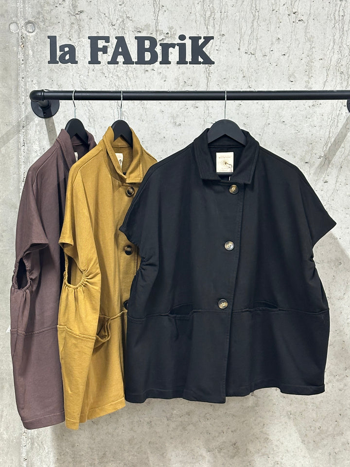 Gilet oversize "Augustin" 100% coton (42/48) MADE IN ITALY