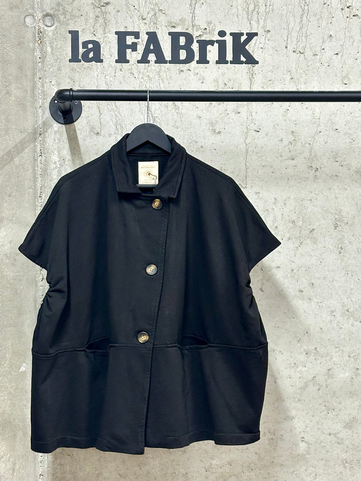 Gilet oversize "Augustin" 100% coton (42/48) MADE IN ITALY