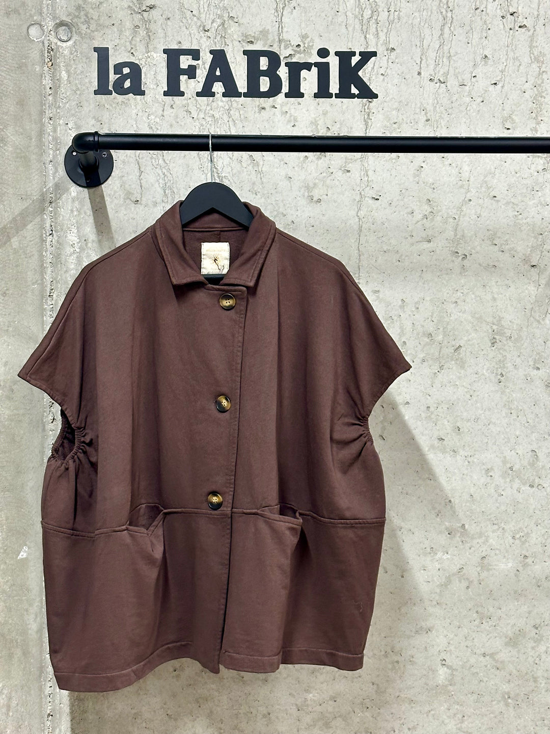 Gilet oversize "Augustin" 100% coton (42/48) MADE IN ITALY
